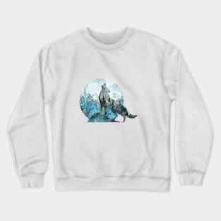 Howling wolf Crewneck Sweatshirt